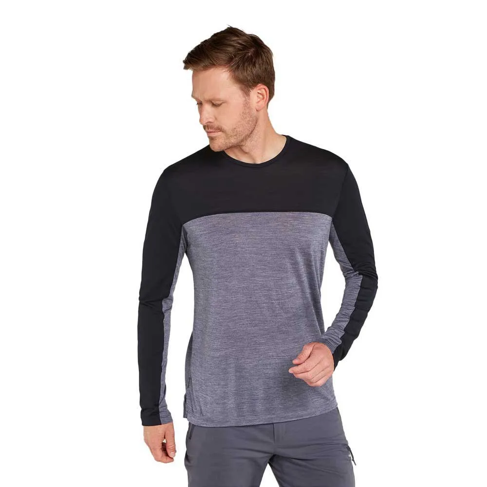 Icebreaker Merino 125 Cool-lite Sphere Colour Block T-shirt Med Lång ärm Icebreaker Merino 125 Cool-lite Sphere Colour Block T-shirt Med Lång ärm