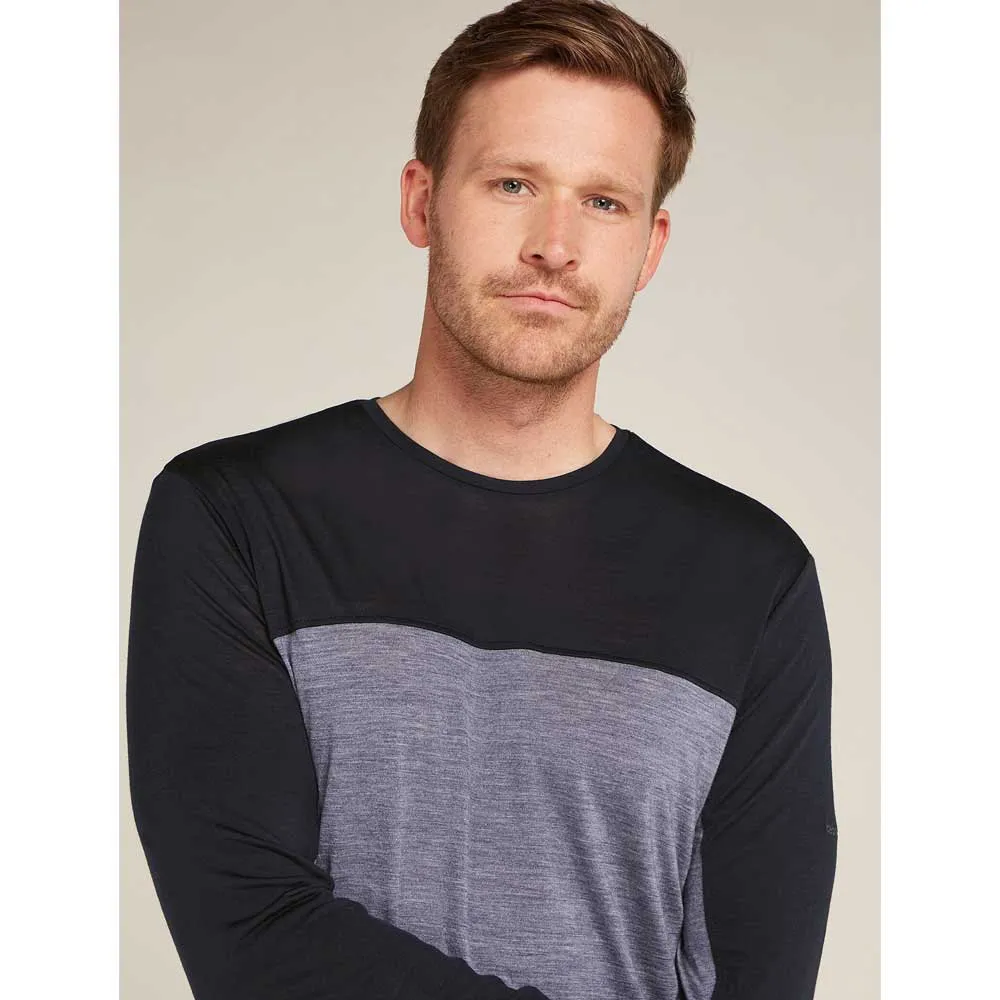 Icebreaker Merino 125 Cool-lite Sphere Colour Block T-shirt Med Lång ärm Icebreaker Merino 125 Cool-lite Sphere Colour Block T-shirt Med Lång ärm