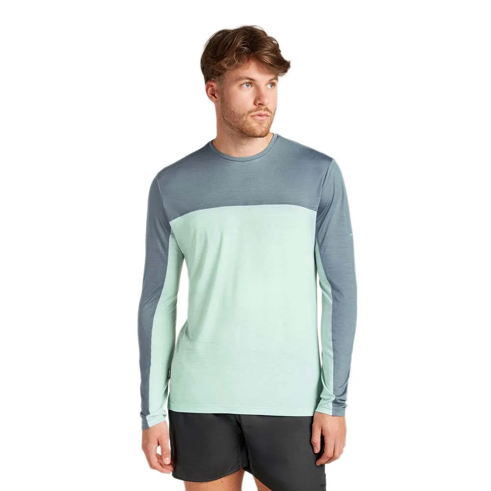 Icebreaker Merino 125 Cool Lite Sphere Colourblock T-shirt Med Lång ärm