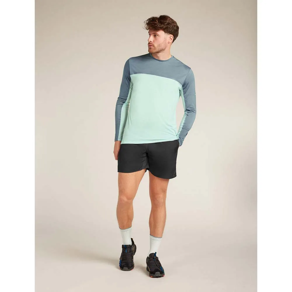 Icebreaker Merino 125 Cool Lite Sphere Colourblock T-shirt Med Lång ärm