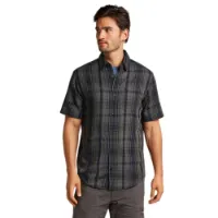 Icebreaker Merino 125 Cool Lite Steveston Plaid Kortärmad Skjorta