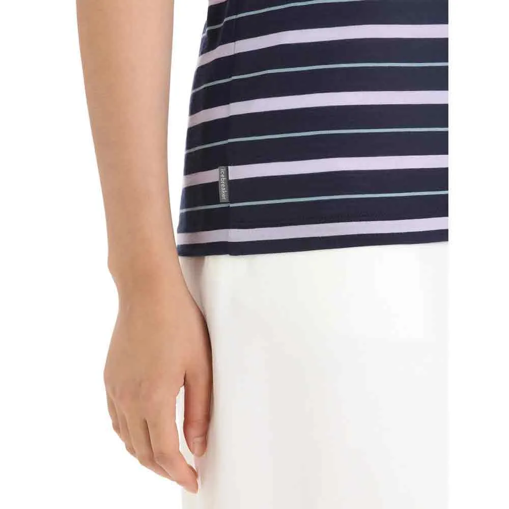 Icebreaker Merino 125 Cool Lite Wave Stripe T-shirt Med Korta ärmar Icebreaker Merino 125 Cool Lite Wave Stripe T-shirt Med Korta ärmar