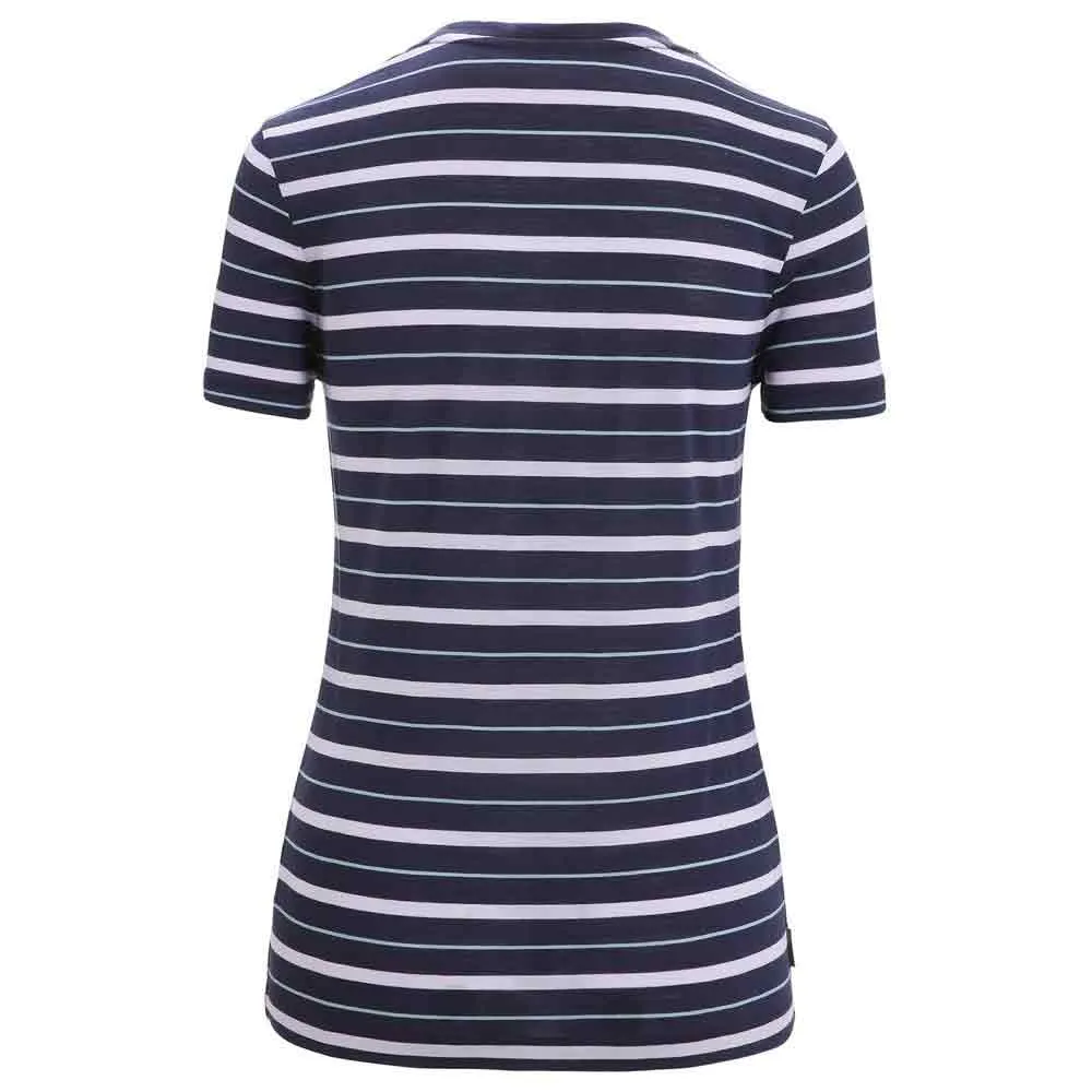 Icebreaker Merino 125 Cool Lite Wave Stripe T-shirt Med Korta ärmar Icebreaker Merino 125 Cool Lite Wave Stripe T-shirt Med Korta ärmar