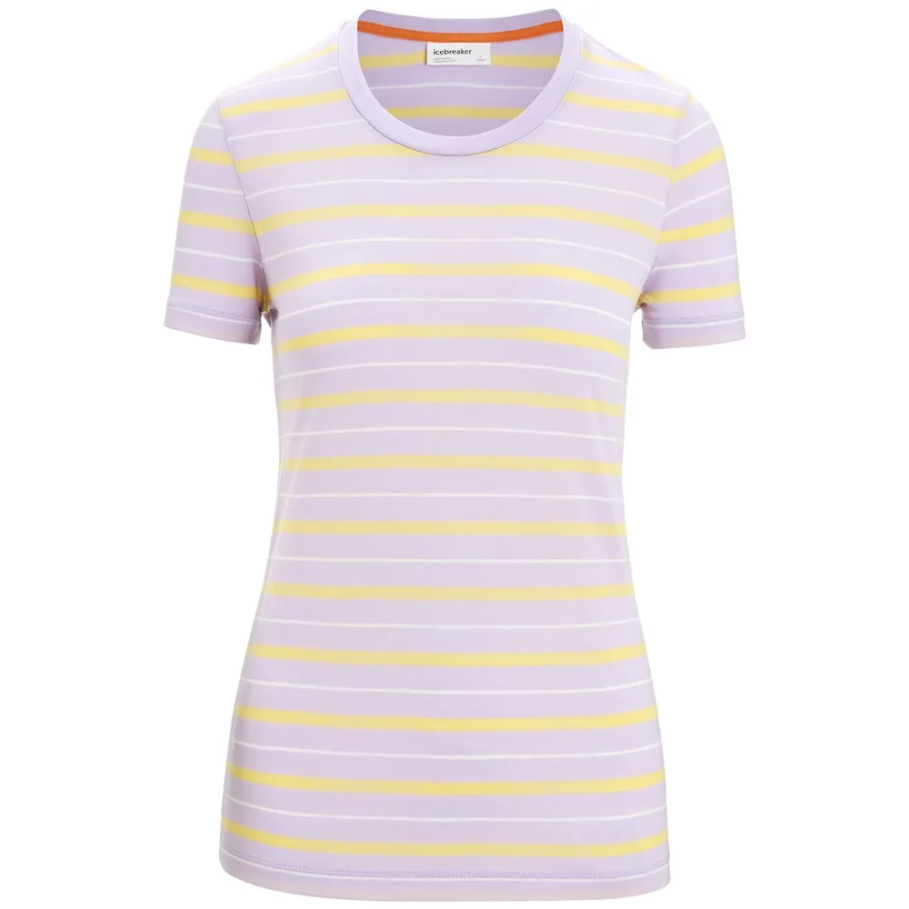 Icebreaker Merino 125 Cool Lite Wave Stripe T-shirt Med Korta ärmar