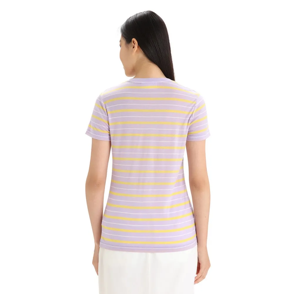 Icebreaker Merino 125 Cool Lite Wave Stripe T-shirt Med Korta ärmar