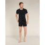 Icebreaker Merino 150 Anatomica Ski Day Boxers, Black / aop