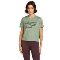 Icebreaker Merino 150 Tech Lite Crop The Climb T-shirt Med Korta ärmar Icebreaker Merino 150 Tech Lite Crop The Climb T-shirt Med Korta ärmar
