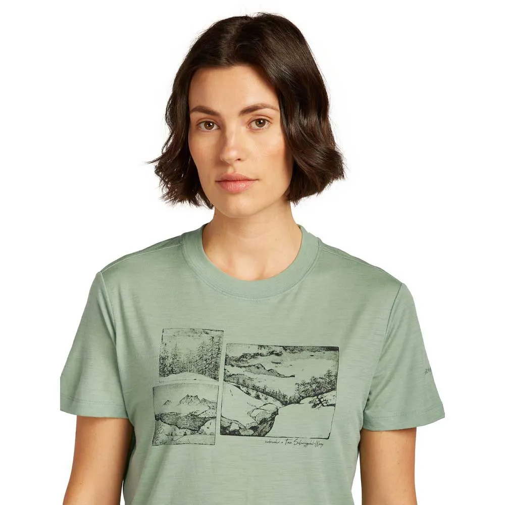 Icebreaker Merino 150 Tech Lite Crop The Climb T-shirt Med Korta ärmar