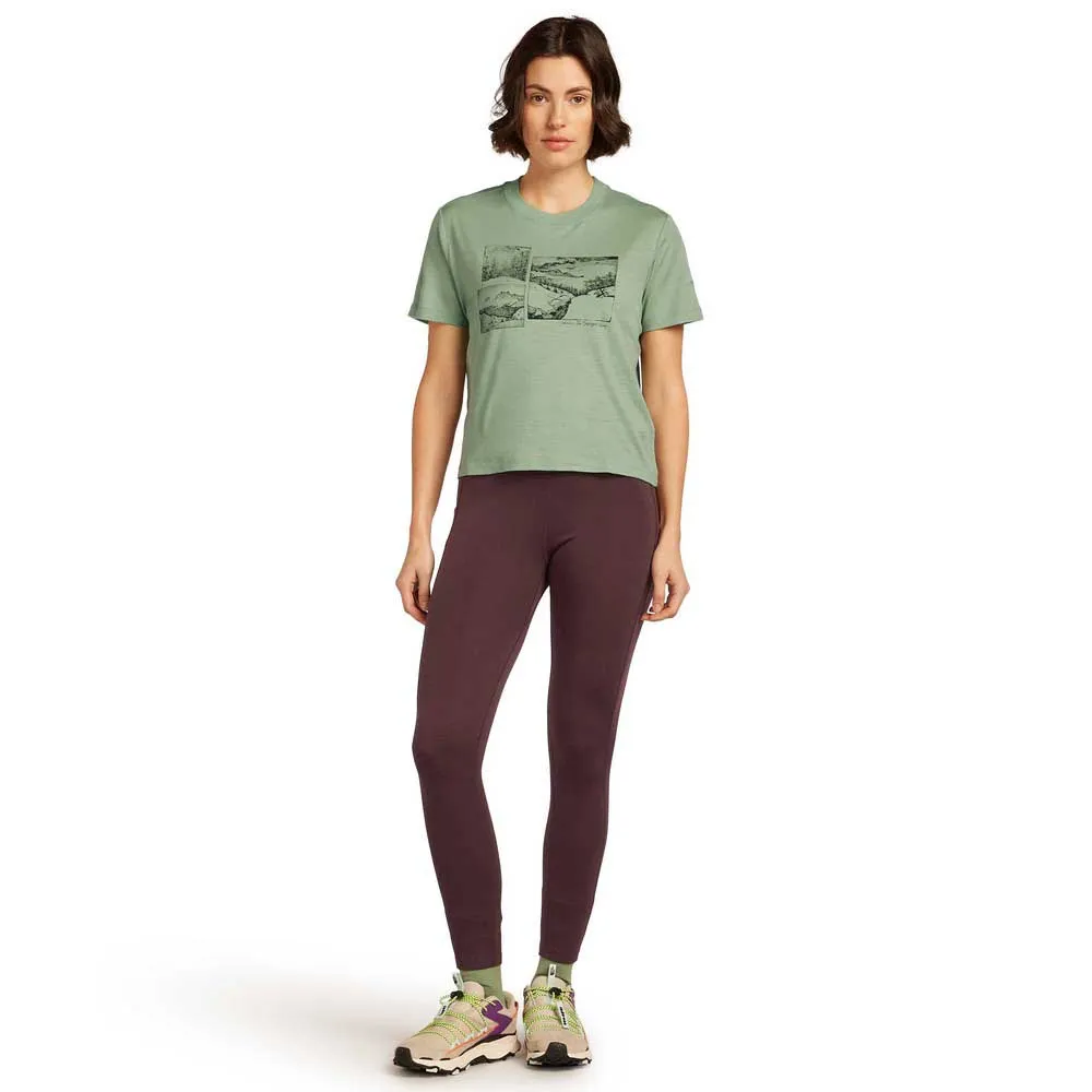 Icebreaker Merino 150 Tech Lite Crop The Climb T-shirt Med Korta ärmar