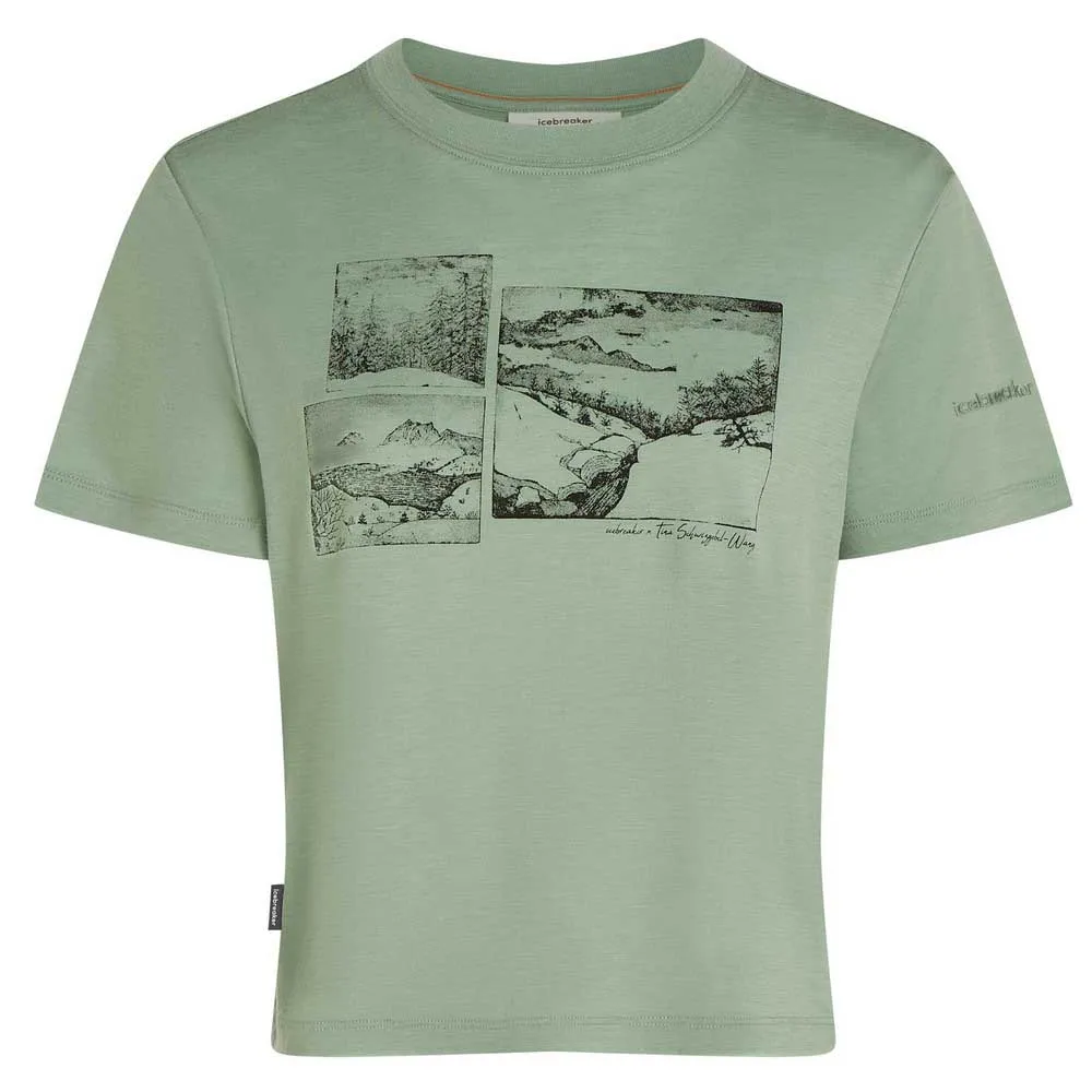 Icebreaker Merino 150 Tech Lite Crop The Climb T-shirt Med Korta ärmar