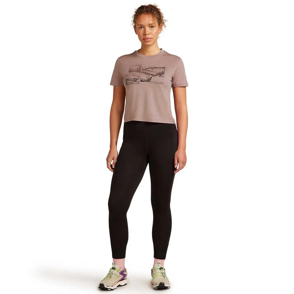 Icebreaker Merino 150 Tech Lite Crop The Climb T-shirt Med Korta ärmar Icebreaker Merino 150 Tech Lite Crop The Climb T-shirt Med Korta ärmar