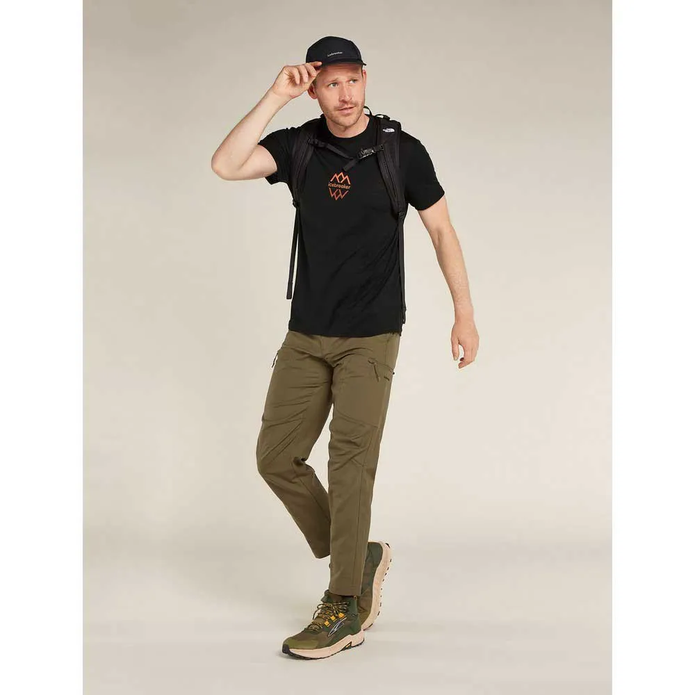 Icebreaker Merino 150 Tech Lite Iii Logo Reflections T-shirt Med Korta ärmar, Black