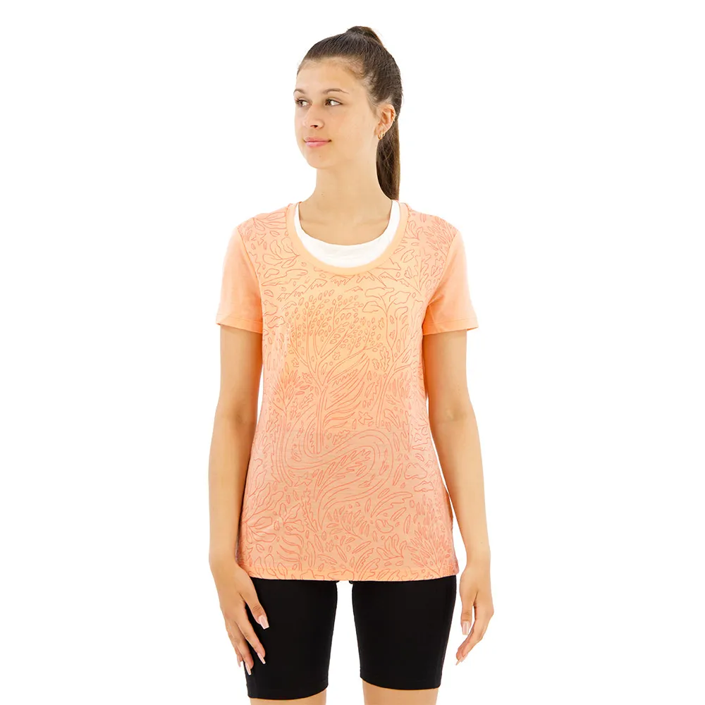 Icebreaker Merino 150 Tech Lite Iii Scoop Through The Woods T-shirt Med Korta ärmar, Glow Icebreaker Merino 150 Tech Lite Iii Scoop Through The Woods T-shirt Med Korta ärmar, Glow