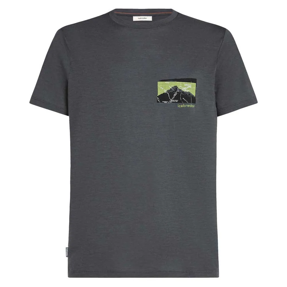 Icebreaker Merino 150 Tech Lite Infographic T-shirt Med Korta ärmar Icebreaker Merino 150 Tech Lite Infographic T-shirt Med Korta ärmar