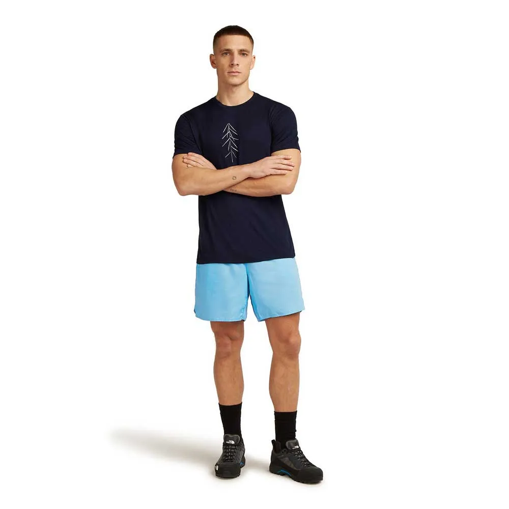 Icebreaker Merino 150 Tech Lite Lancewood T-shirt Med Korta ärmar, Midnight navy 1