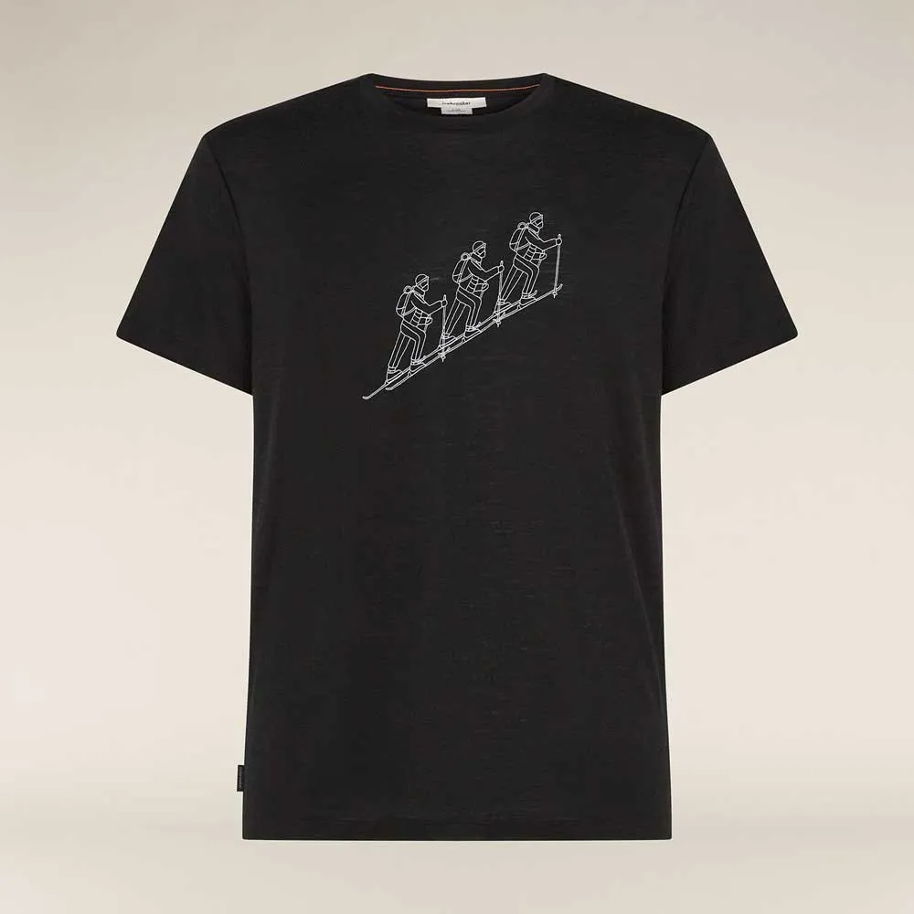 Icebreaker Merino 150 Tech Lite Natural Ski Tour T-shirt Med Korta ärmar, Black Icebreaker Merino 150 Tech Lite Natural Ski Tour T-shirt Med Korta ärmar, Black