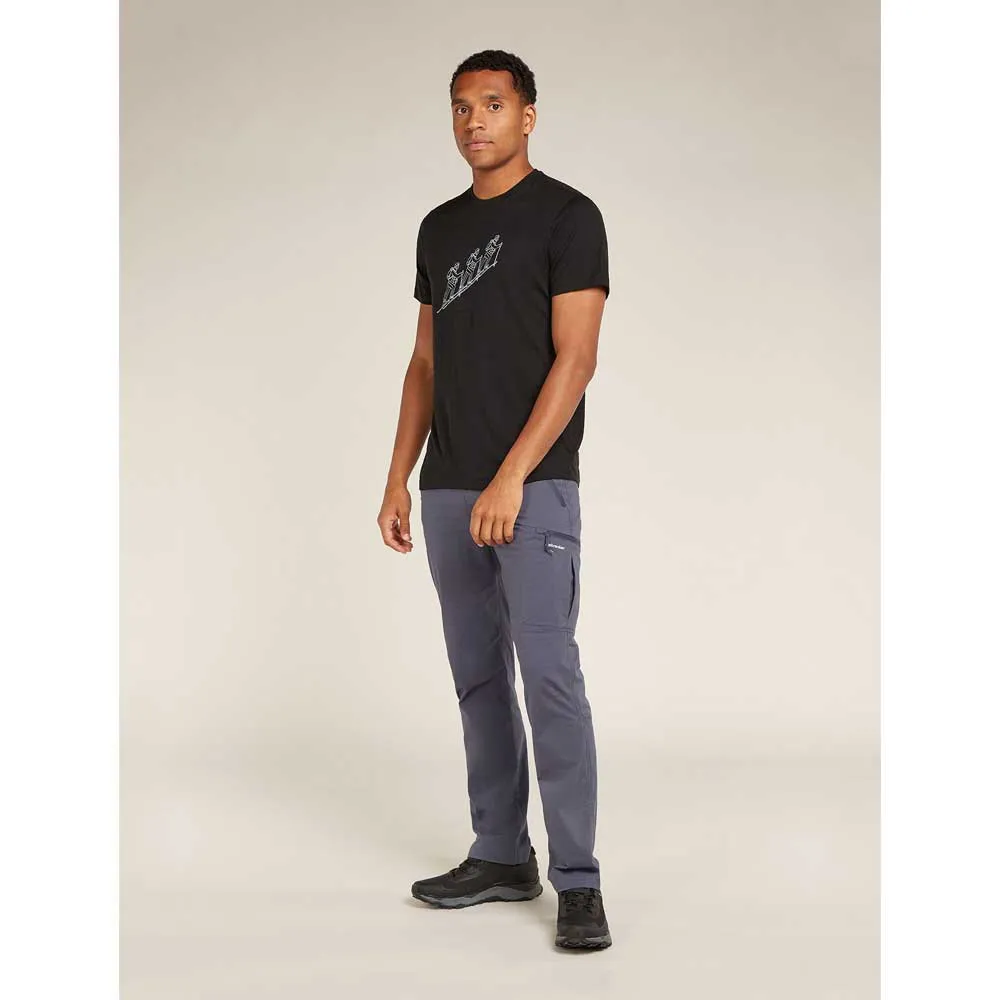 Icebreaker Merino 150 Tech Lite Natural Ski Tour T-shirt Med Korta ärmar, Black Icebreaker Merino 150 Tech Lite Natural Ski Tour T-shirt Med Korta ärmar, Black