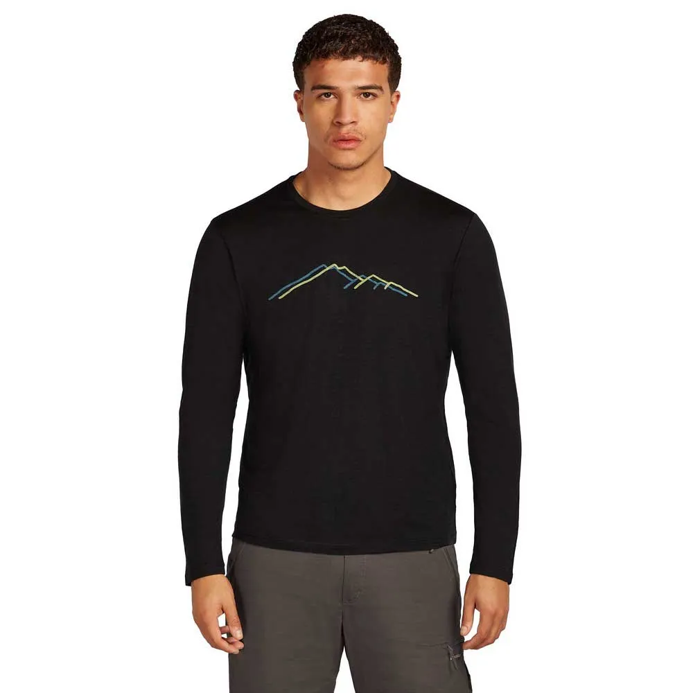 Icebreaker Merino 150 Tech Lite Rainer Ridge T-shirt Med Lång ärm Icebreaker Merino 150 Tech Lite Rainer Ridge T-shirt Med Lång ärm