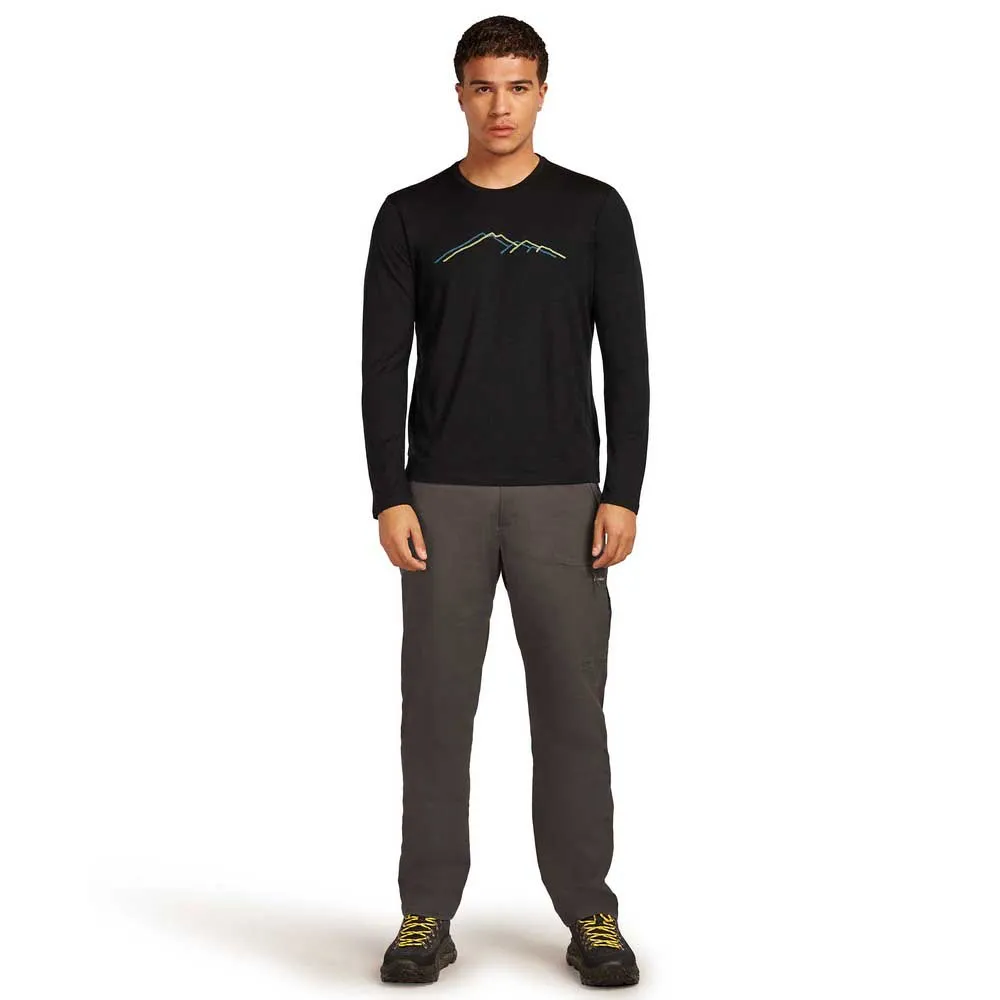 Icebreaker Merino 150 Tech Lite Rainer Ridge T-shirt Med Lång ärm Icebreaker Merino 150 Tech Lite Rainer Ridge T-shirt Med Lång ärm