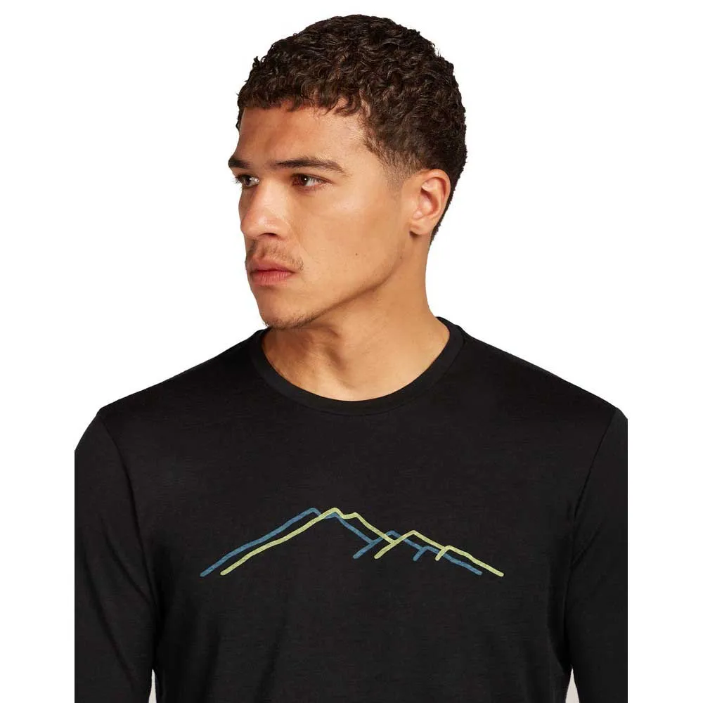 Icebreaker Merino 150 Tech Lite Rainer Ridge T-shirt Med Lång ärm Icebreaker Merino 150 Tech Lite Rainer Ridge T-shirt Med Lång ärm