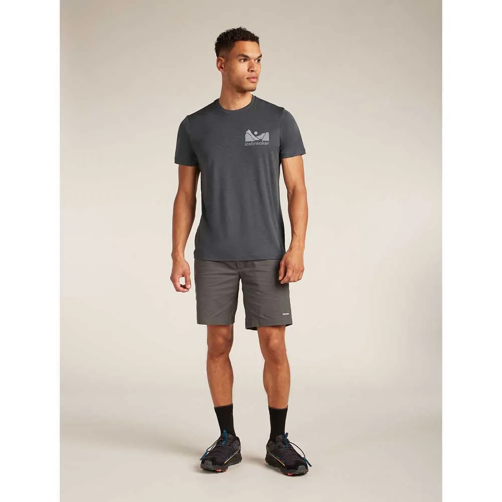 Icebreaker Merino 150 Tech Lite Southern Shape T-shirt Med Korta ärmar, Obsidian