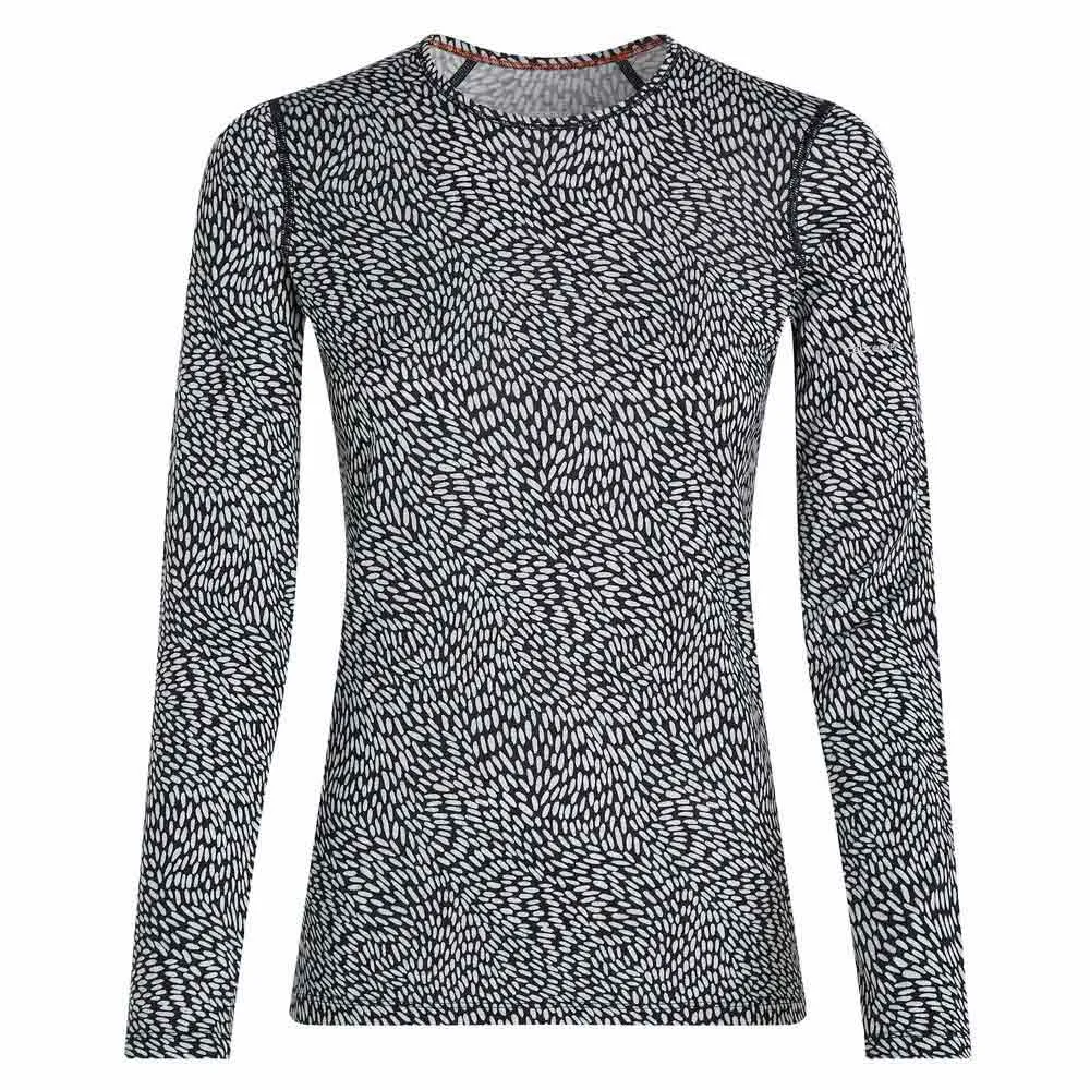 Icebreaker Merino 200 Oasis Crewe Flock Forms Aop Långärmad Baslager
