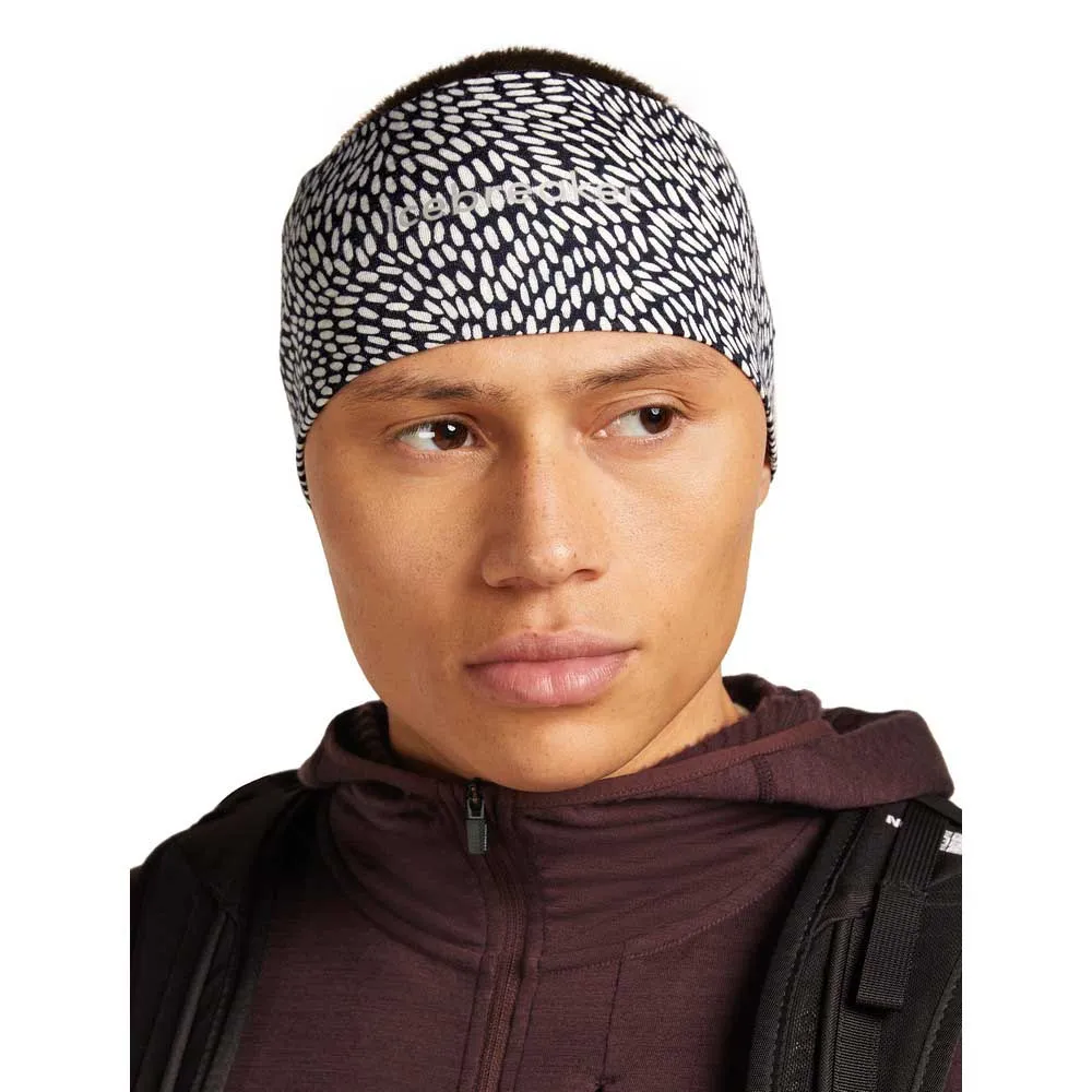 Icebreaker Merino 200 Oasis Flock Forms Aop Hårband male