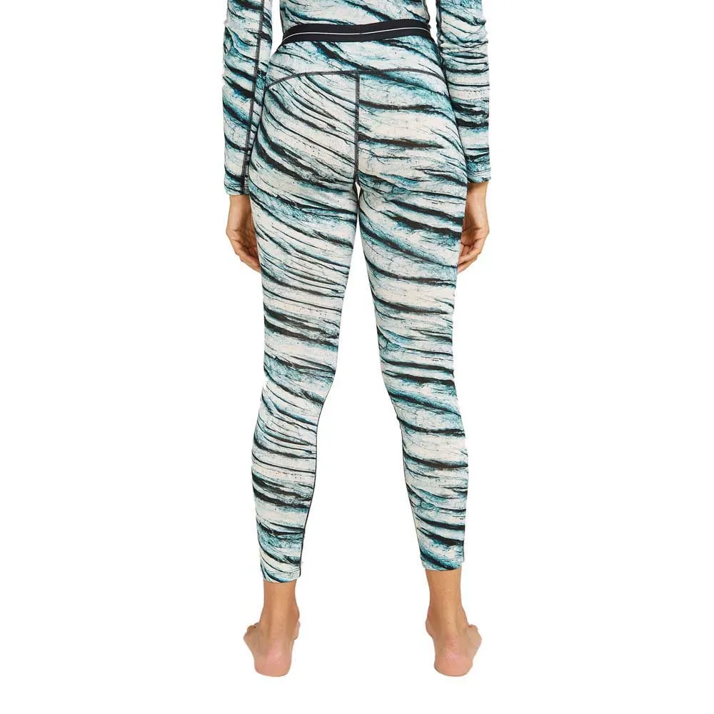 Icebreaker Merino 200 Oasis Protect Our Winters Aop Leggings, Snow aop