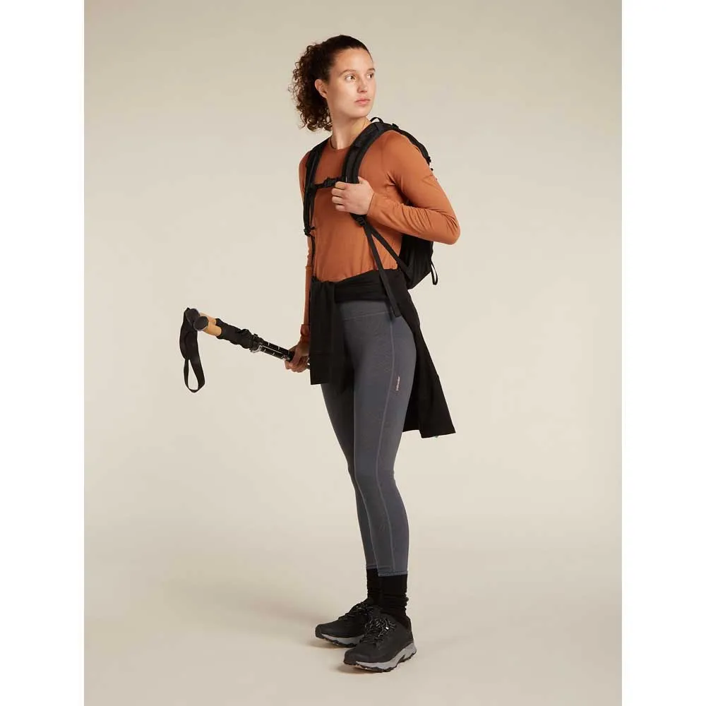 Icebreaker Merino 260 Fastray 25 High Rise Fresh Aop Leggings, Obsidian / carob / aop Icebreaker Merino 260 Fastray 25 High Rise Fresh Aop Leggings, Obsidian / carob / aop