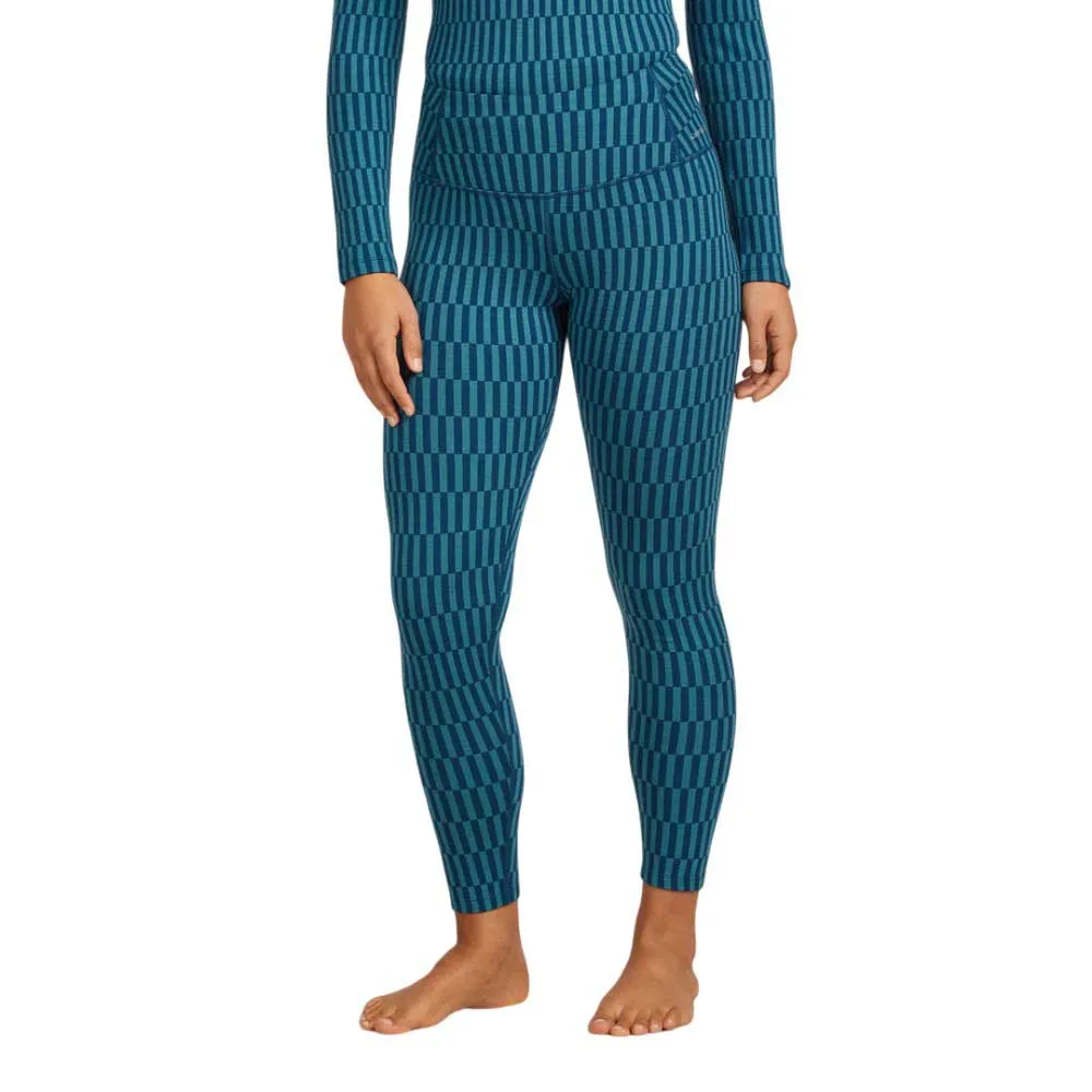 Icebreaker Merino 260 Tech Vertex High Rise Snow Grid Aop Baslagerbyxor, Topaz / atlantis / j