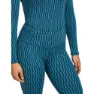 Icebreaker Merino 260 Tech Vertex High Rise Snow Grid Aop Baslagerbyxor, Topaz / atlantis / j