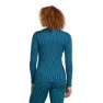 Icebreaker Merino 260 Tech Vertex Snow Grid Aop Långärmad Baslager, Topaz / atlantis / j