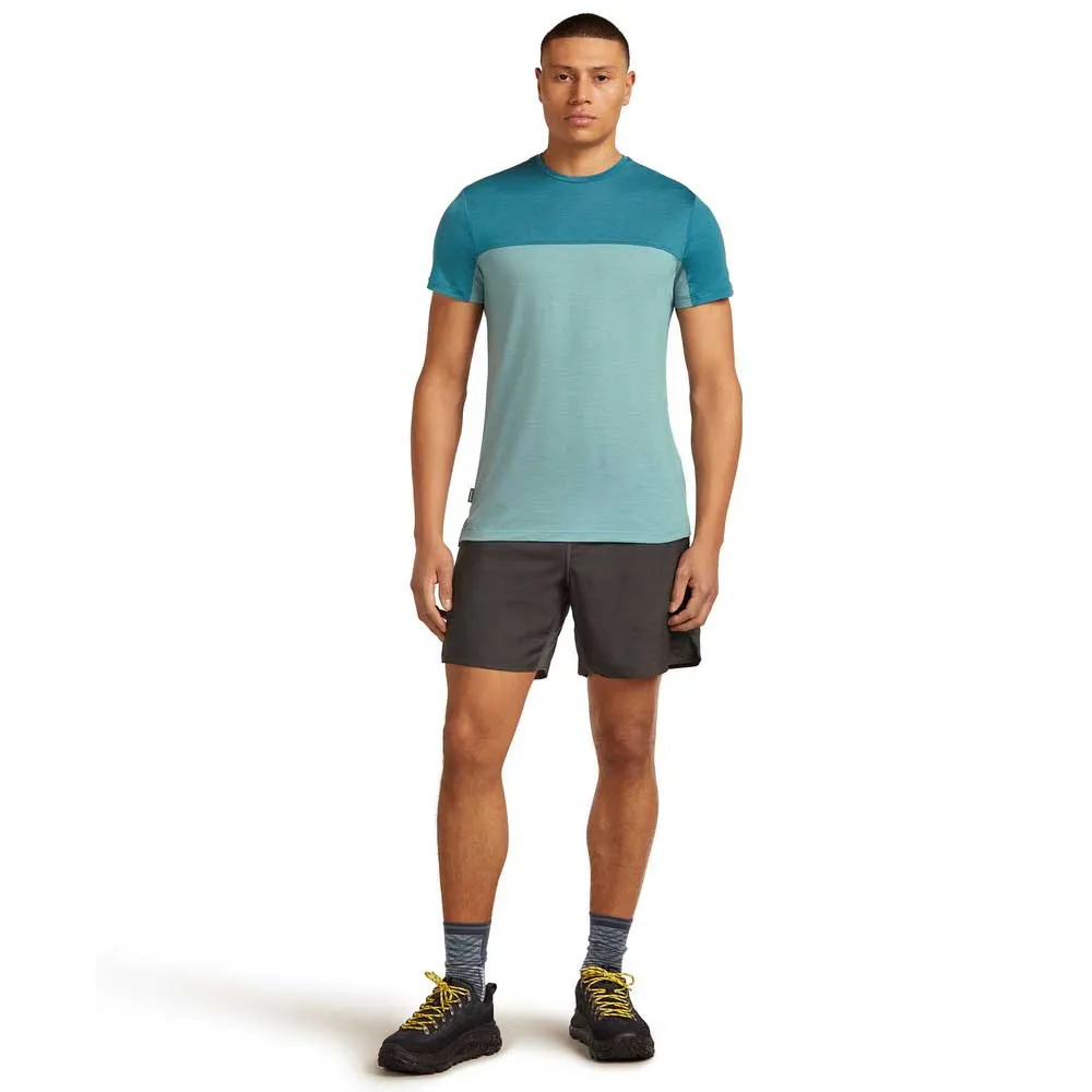 Icebreaker Merino Blend 125 Cool-lite™ Sphere Colour Block T-shirt Med Korta ärmar Icebreaker Merino Blend 125 Cool-lite™ Sphere Colour Block T-shirt Med Korta ärmar