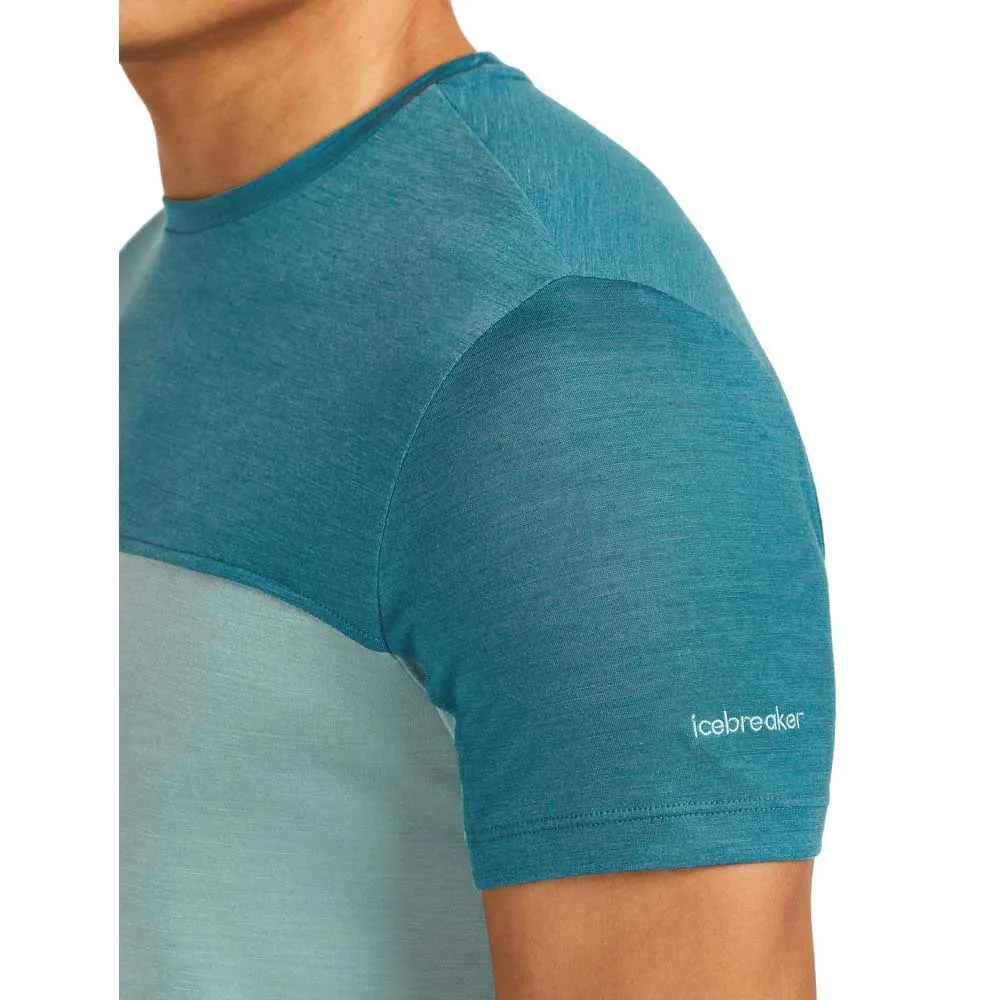 Icebreaker Merino Blend 125 Cool-lite™ Sphere Colour Block T-shirt Med Korta ärmar Icebreaker Merino Blend 125 Cool-lite™ Sphere Colour Block T-shirt Med Korta ärmar