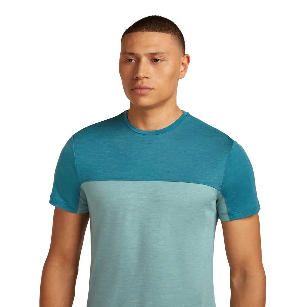 Icebreaker Merino Blend 125 Cool-lite™ Sphere Colour Block T-shirt Med Korta ärmar Icebreaker Merino Blend 125 Cool-lite™ Sphere Colour Block T-shirt Med Korta ärmar