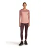 Icebreaker Merino Blend 125 Cool-lite™ Sphere Colour Block T-shirt Med Lång ärm, Blush / summit / cb