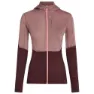 Icebreaker Merino Blend 200 Realfleece™ Descender Sweatshirt Med Dragkedja female, Summit / java / acid pink / cb