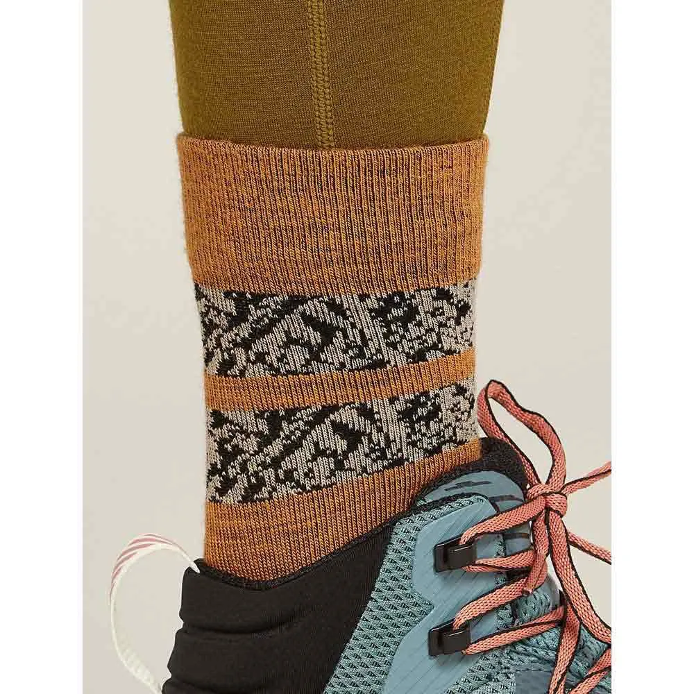 Icebreaker Merino Hike+ Light Crew Natural Summit Strumpor