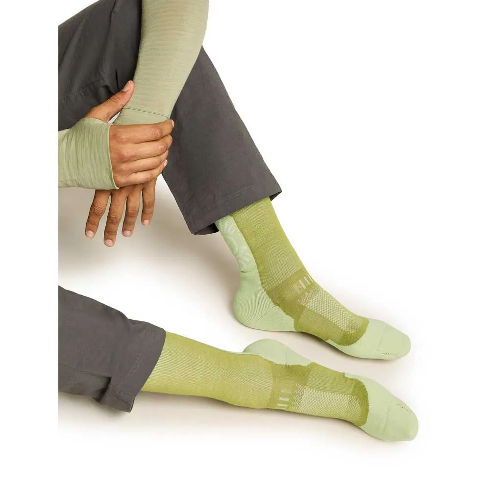 Icebreaker Merino Hike+ Light Crew Solar Strumpor