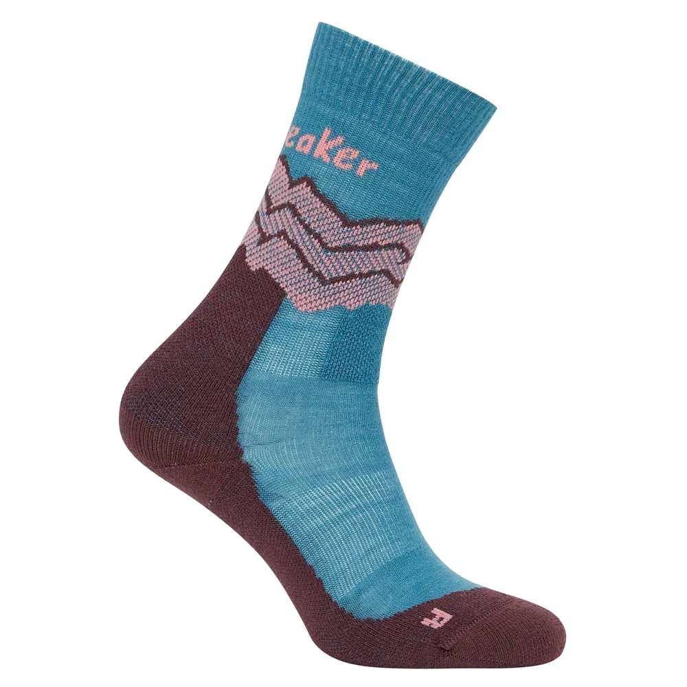 Icebreaker Merino Hike+ Medium Across The Peaks Crew-strumpor