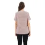 Icebreaker Merino Linen Stripe T-shirt Med Korta ärmar, Purple gaze / algae / s