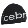 Icebreaker Merino Mössa, Black / ecru heather