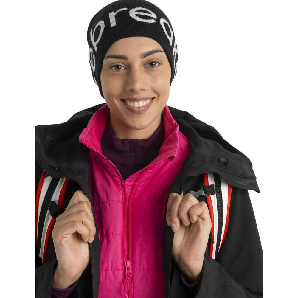 Icebreaker Merino Mössa, Black / ecru heather Icebreaker Merino Mössa, Black / ecru heather