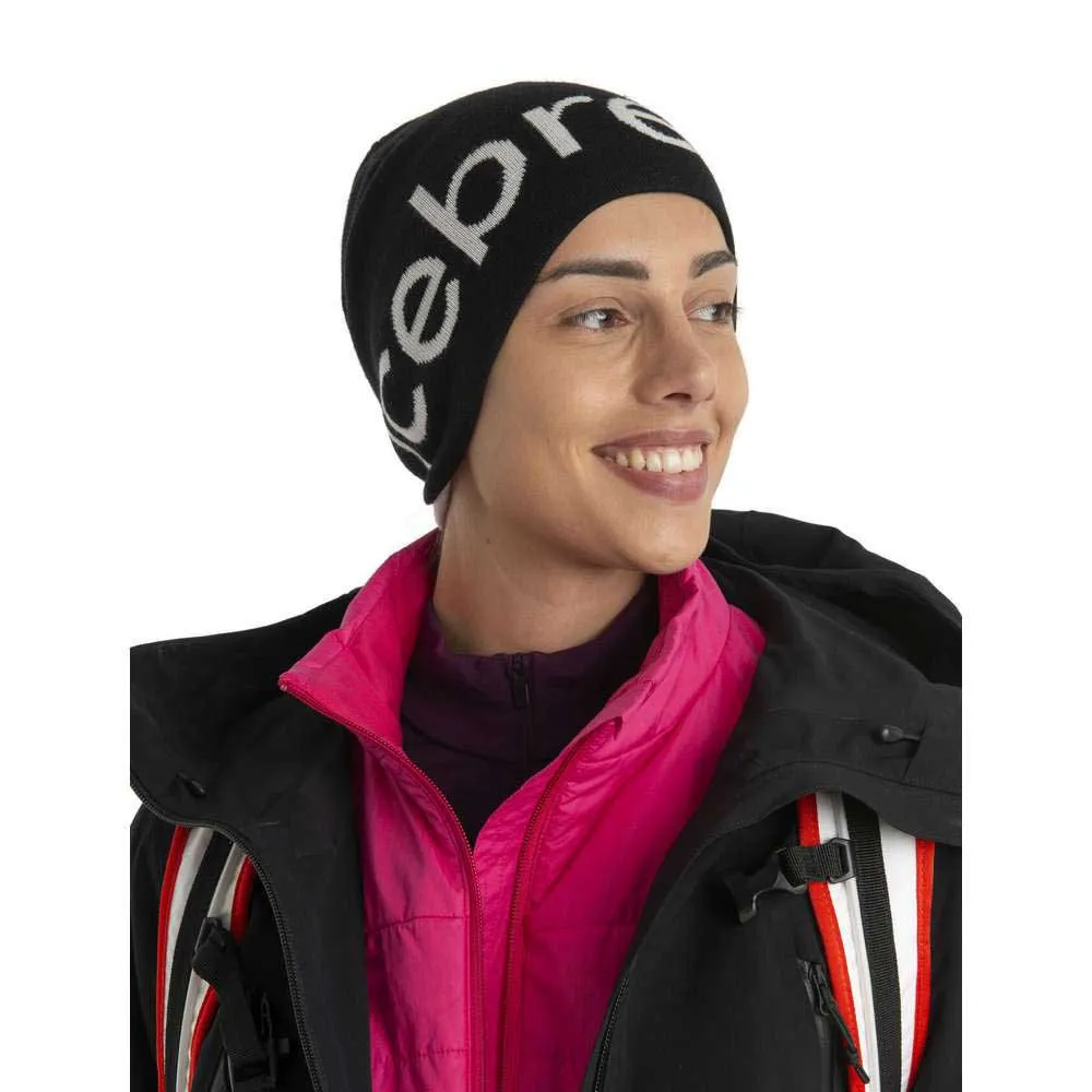 Icebreaker Merino Mössa, Black / ecru heather Icebreaker Merino Mössa, Black / ecru heather