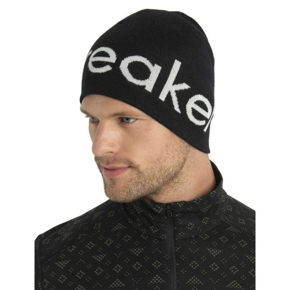 Icebreaker Merino Mössa, Black / ecru heather Icebreaker Merino Mössa, Black / ecru heather