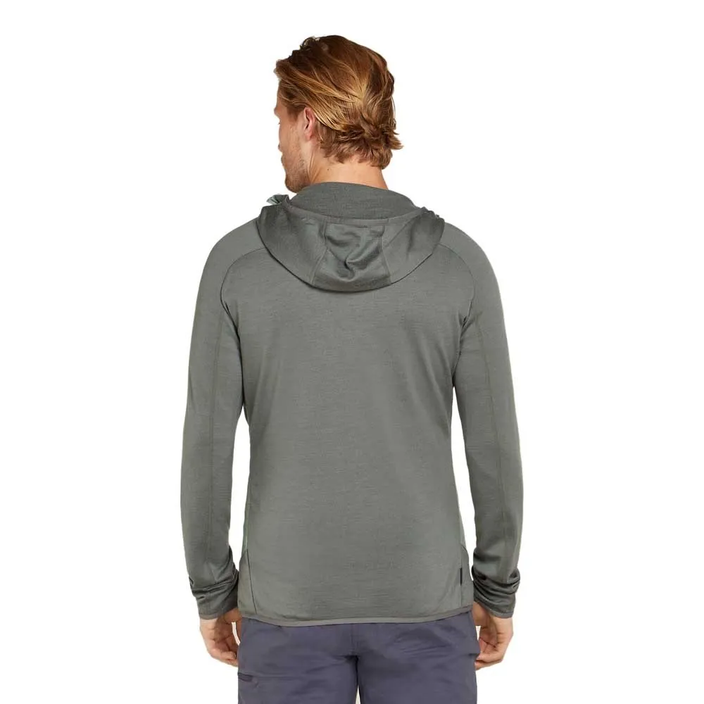 Icebreaker Merino Quantum Hybrid Sweatshirt Med Dragkedja, Galaxy / moss / cb