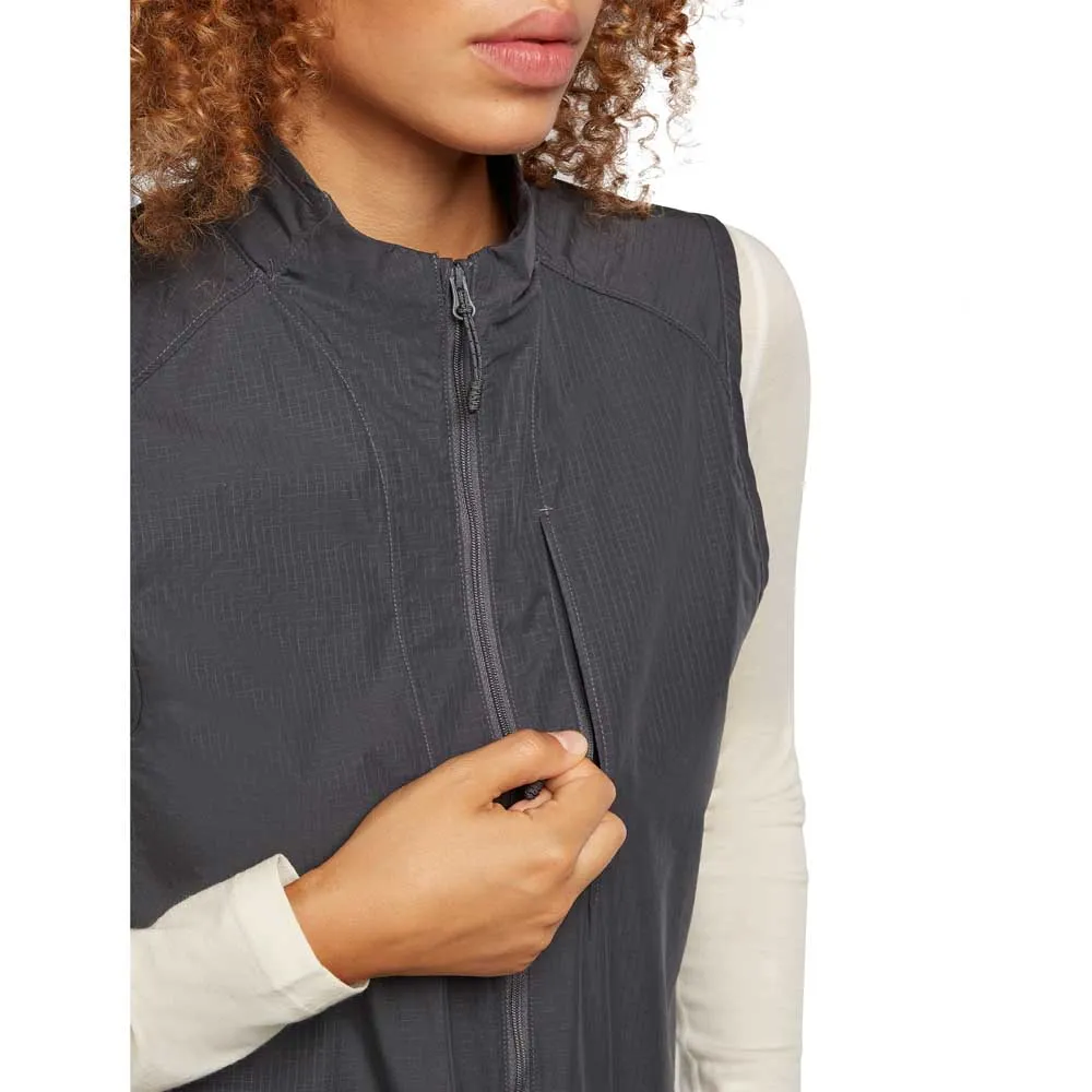 Icebreaker Merino Shell+ Cotton Elevation Windbreaker Väst, Obsidian Icebreaker Merino Shell+ Cotton Elevation Windbreaker Väst, Obsidian