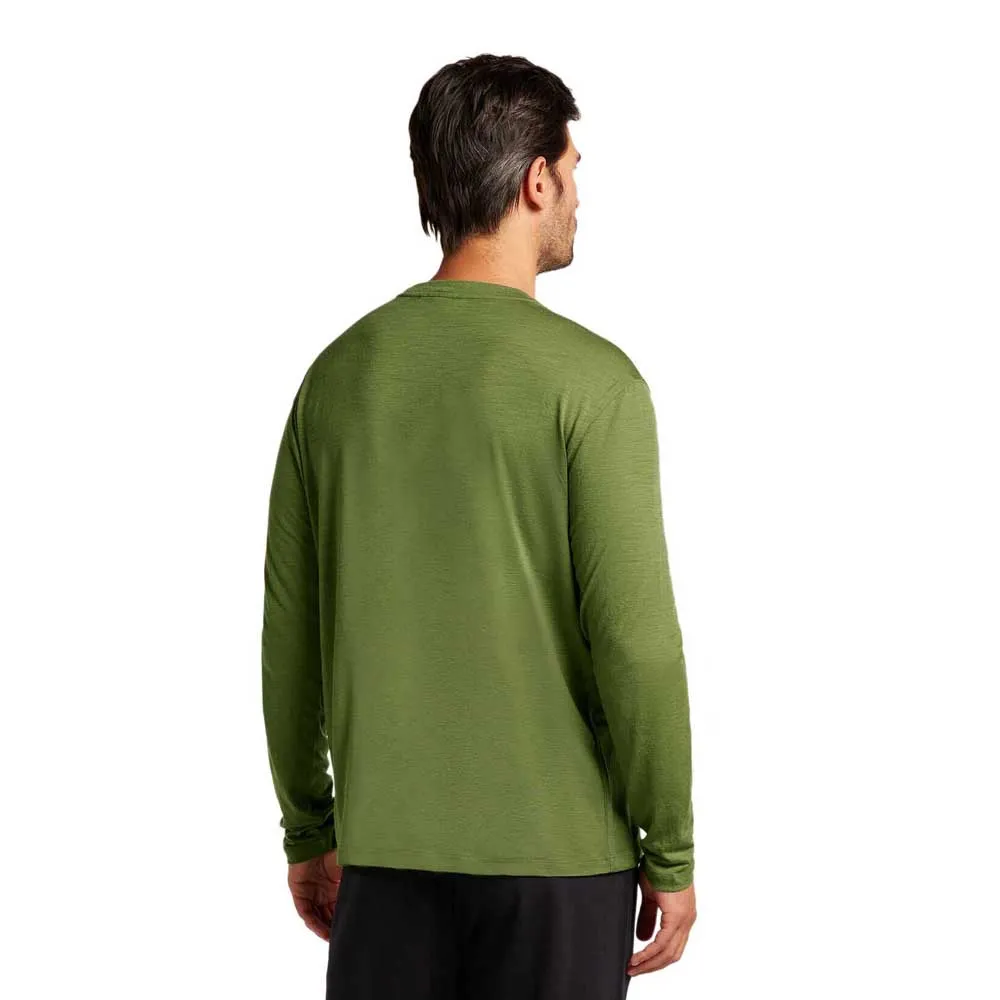 Icebreaker Merino Tech Lite Iii Relaxed Pocket T-shirt Med Lång ärm, Sphagnum
