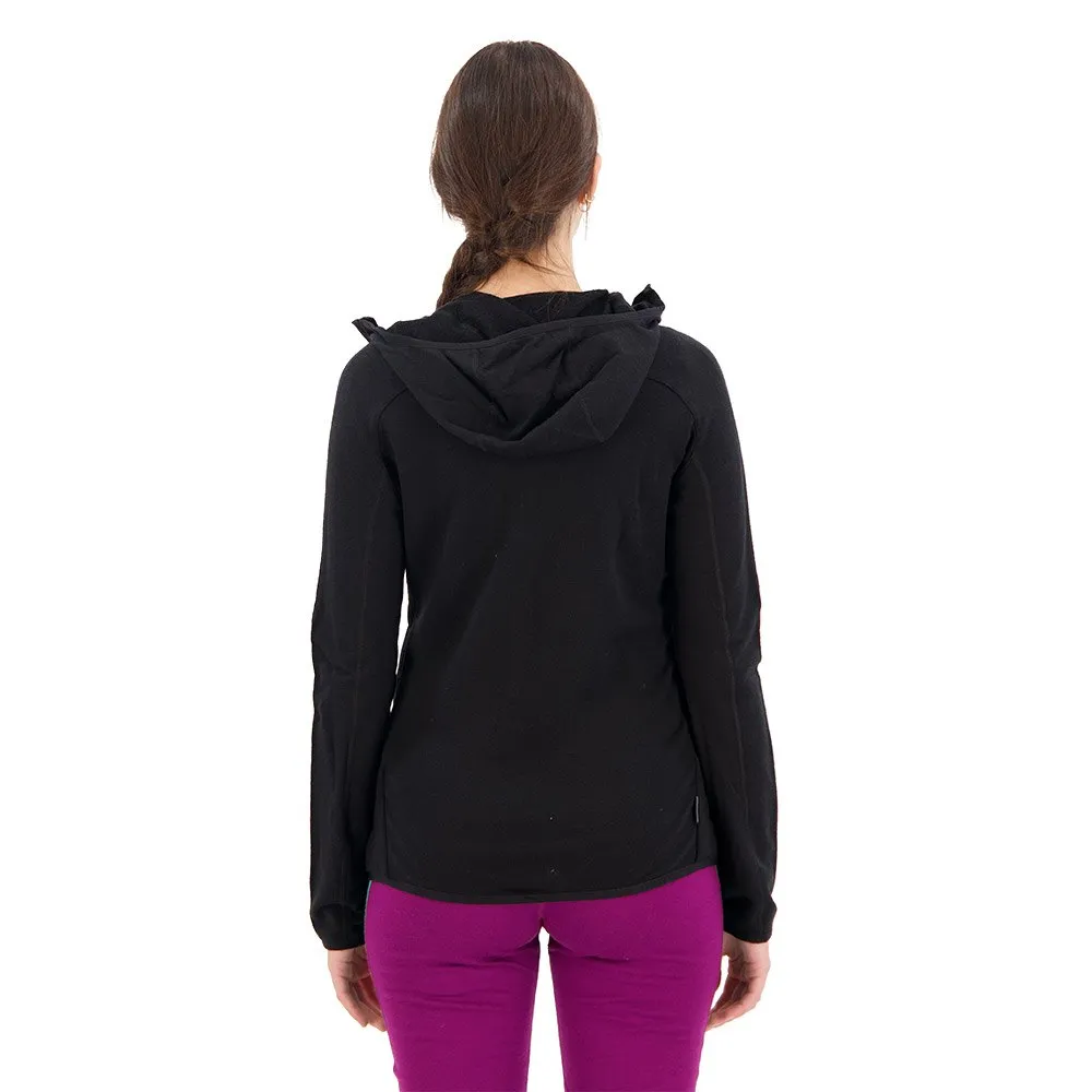 Icebreaker Quantum Hybrid Merino Sweatshirt Med Dragkedja, Black