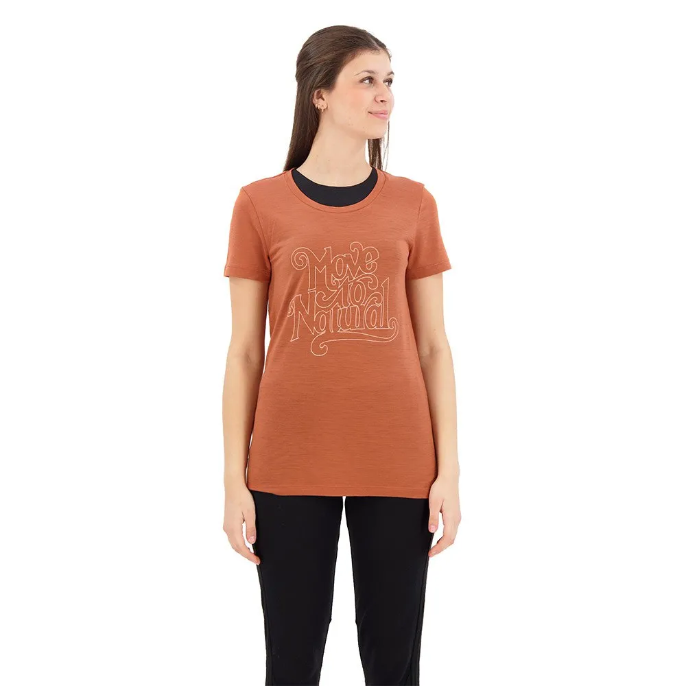 Icebreaker T-lite Ii Move To Natural Merino T-shirt Med Korta ärmar, Clay